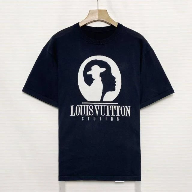 95新 LouisVuitton/路易威登 lv人像 针织 短袖/L码/XG-Y25369