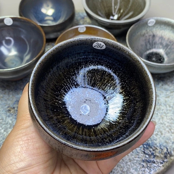 茶盏建窑建盏柴烧主人杯微瑕