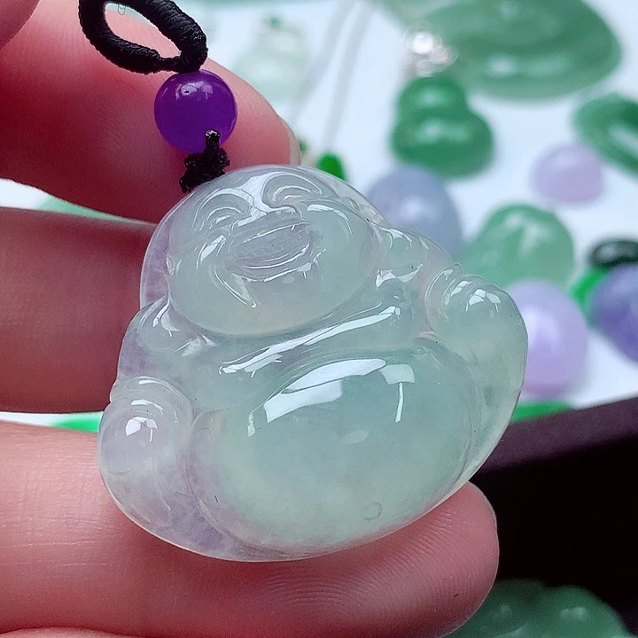 翡翠未镶嵌吊坠(不含链)佛公