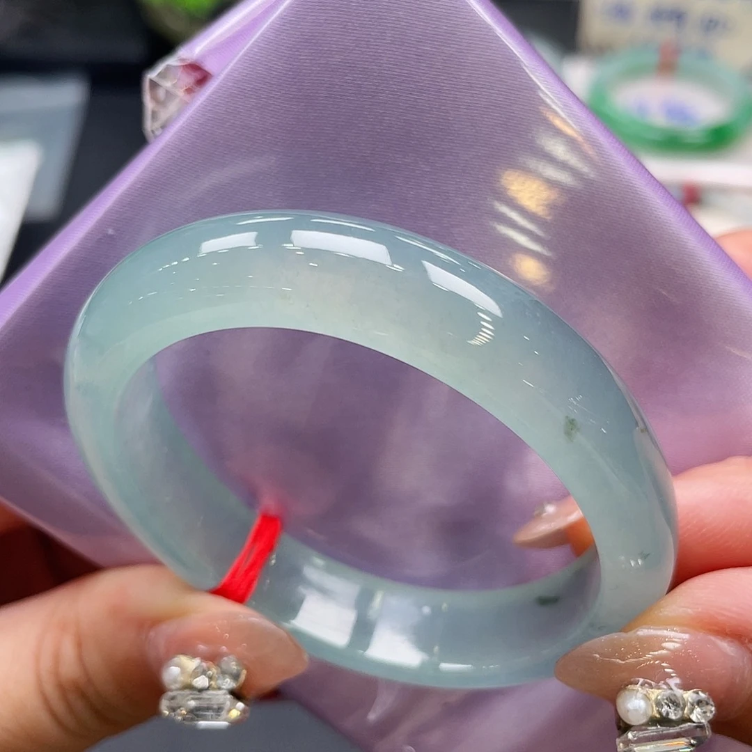 未镶嵌手镯翡翠46号海蓝之谜贵妃53圈