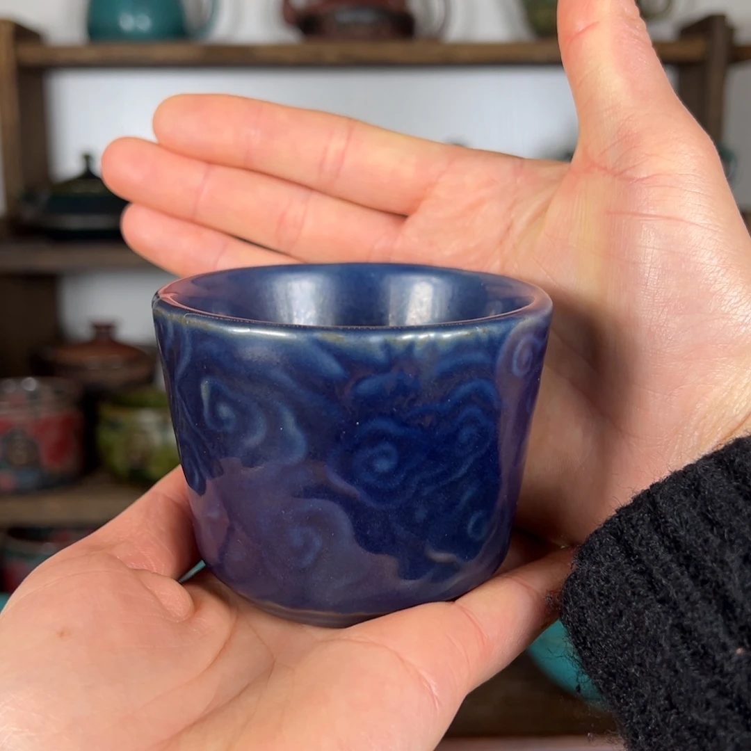 陶摆件神后原产地钧瓷主人杯