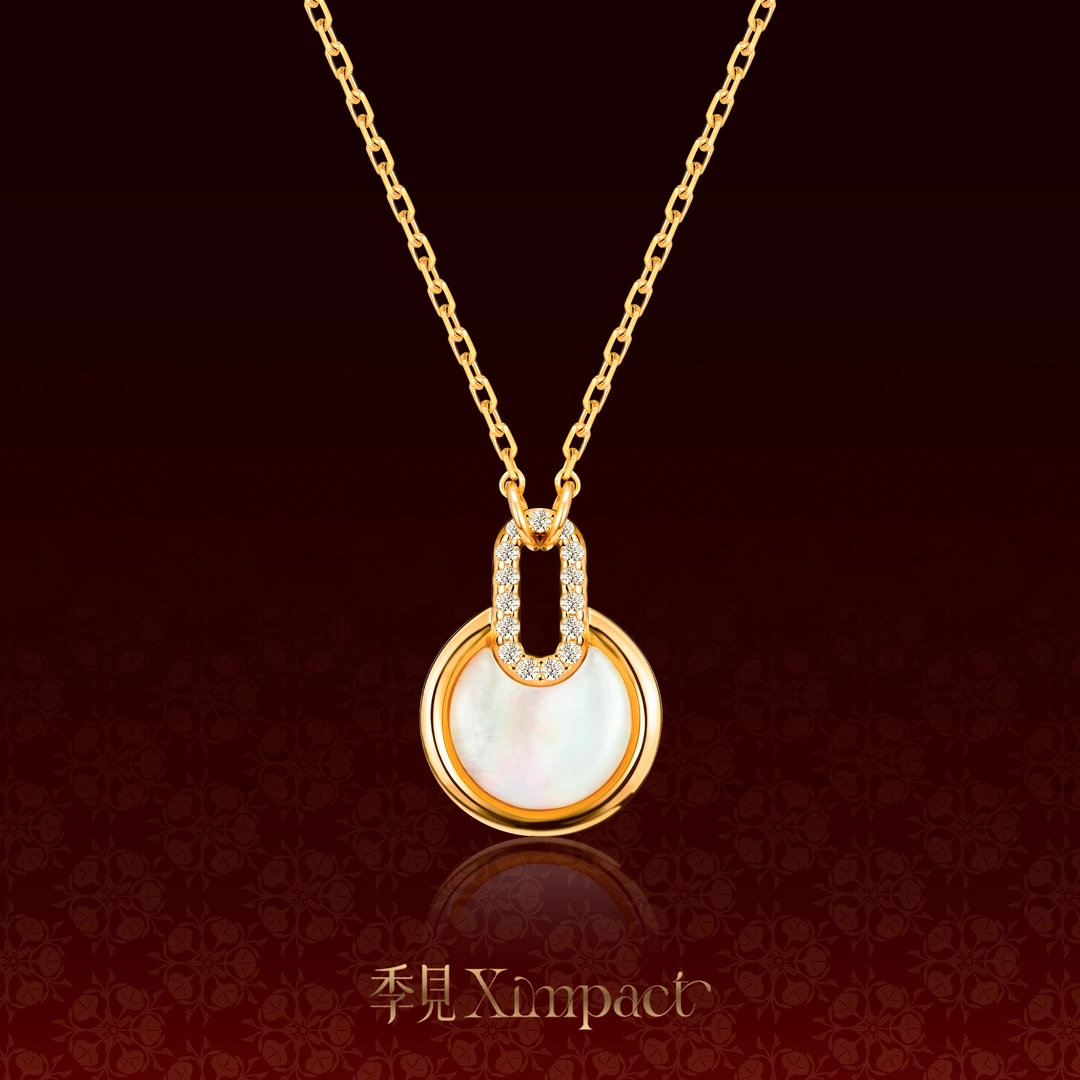 季見 链子925银 曜我系列-月光宝韵项链 【端午节礼物】示爱象征