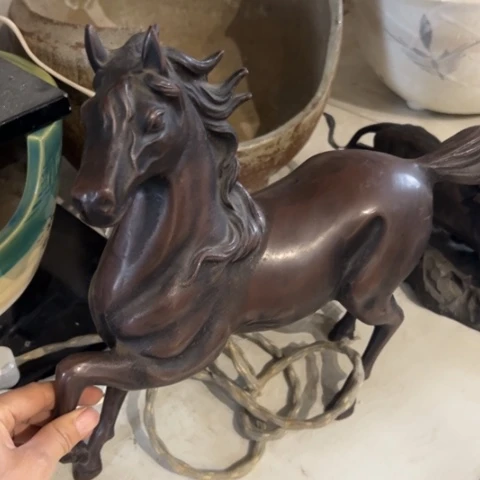 蜜安罐瓷香炉锡茶则