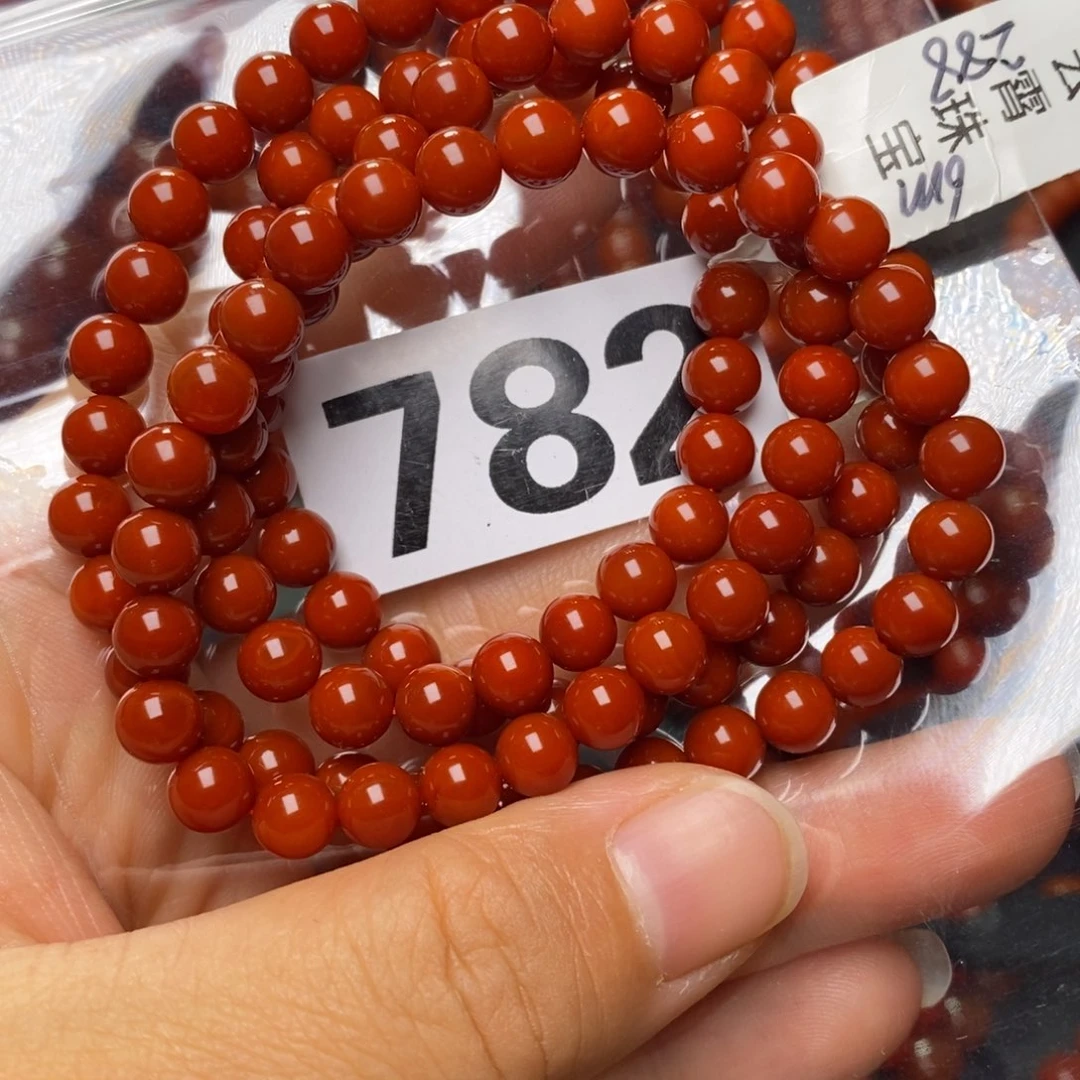小***宇南红玛瑙未镶嵌手链