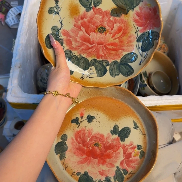 瓷片景德镇陶瓷手工手绘