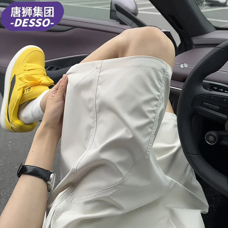 DESSO唐狮集团速干夏季五分裤宽松型薄款短裤潮流时尚中裤宽松男