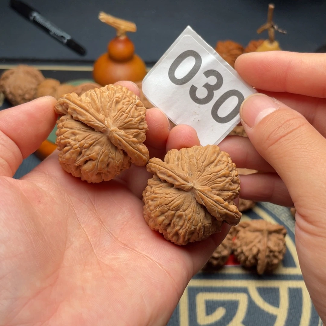 把件文玩核桃42全品球白030号