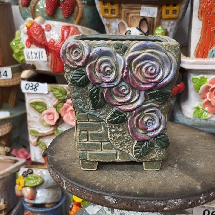 粗陶材质多肉花盆