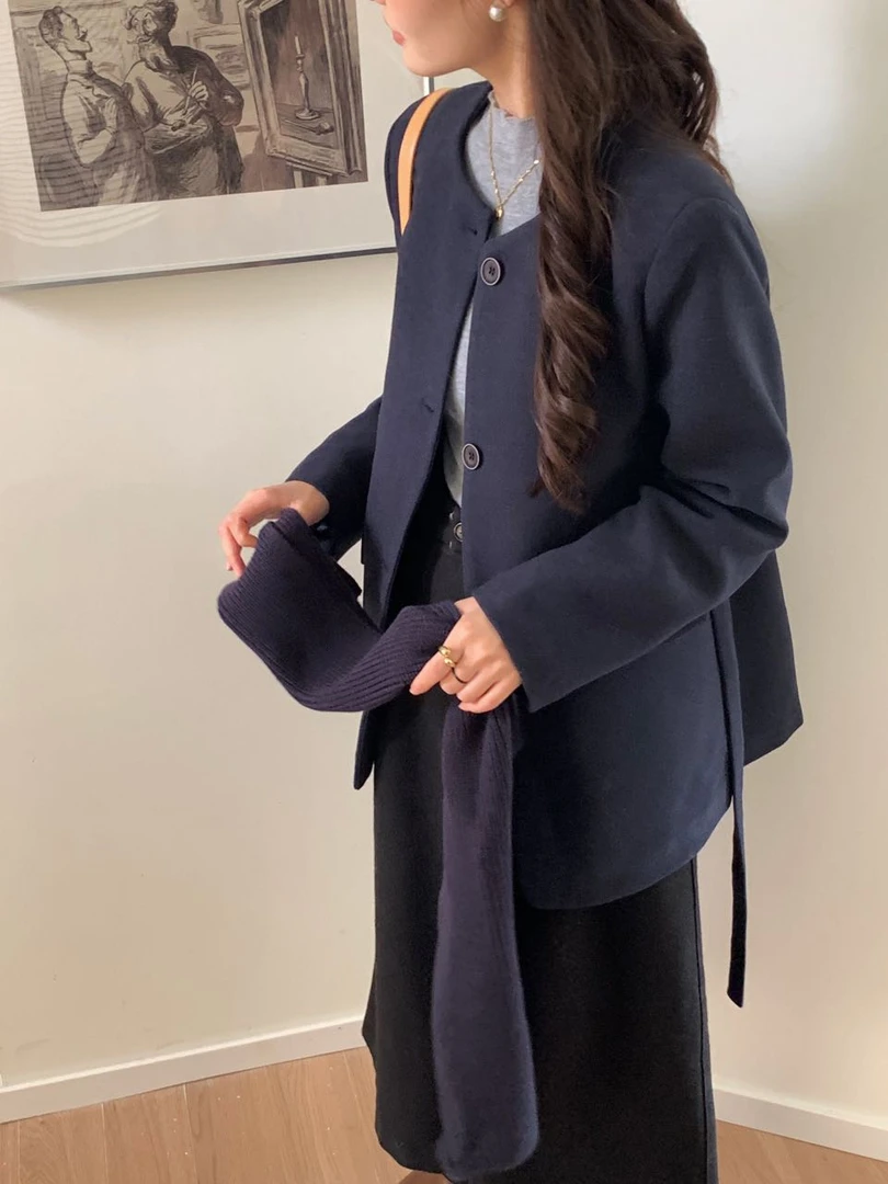 加绒羊毛呢子➕围巾