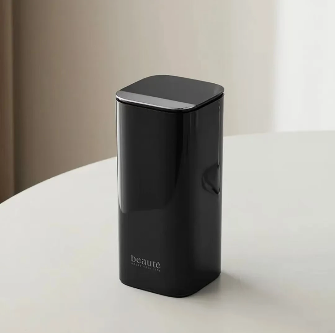 化妆刷子收纳盒自动升降防尘腮红刷散粉刷高级感桌面按压刷具桶