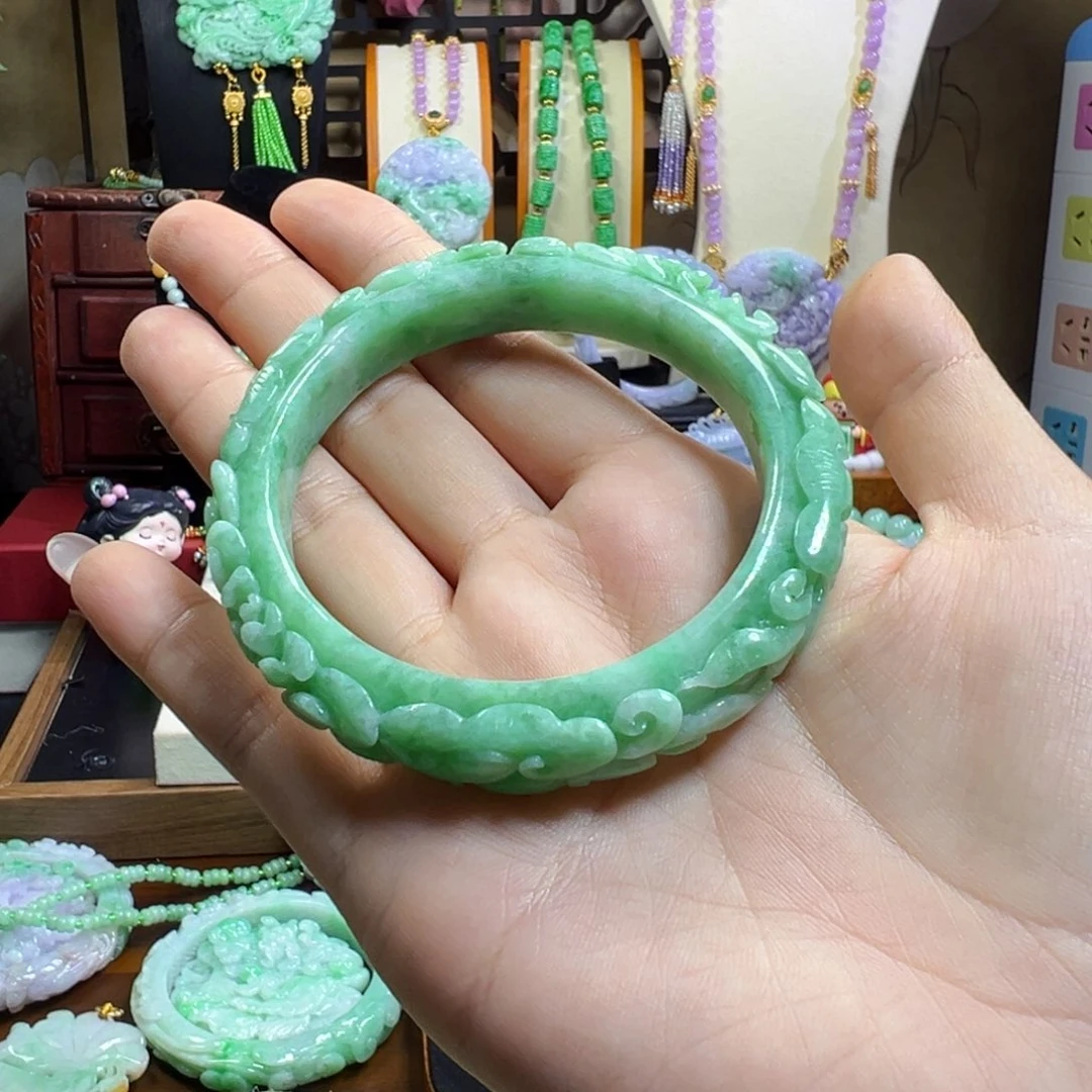 梦***春翡翠未镶嵌毛衣链手镯