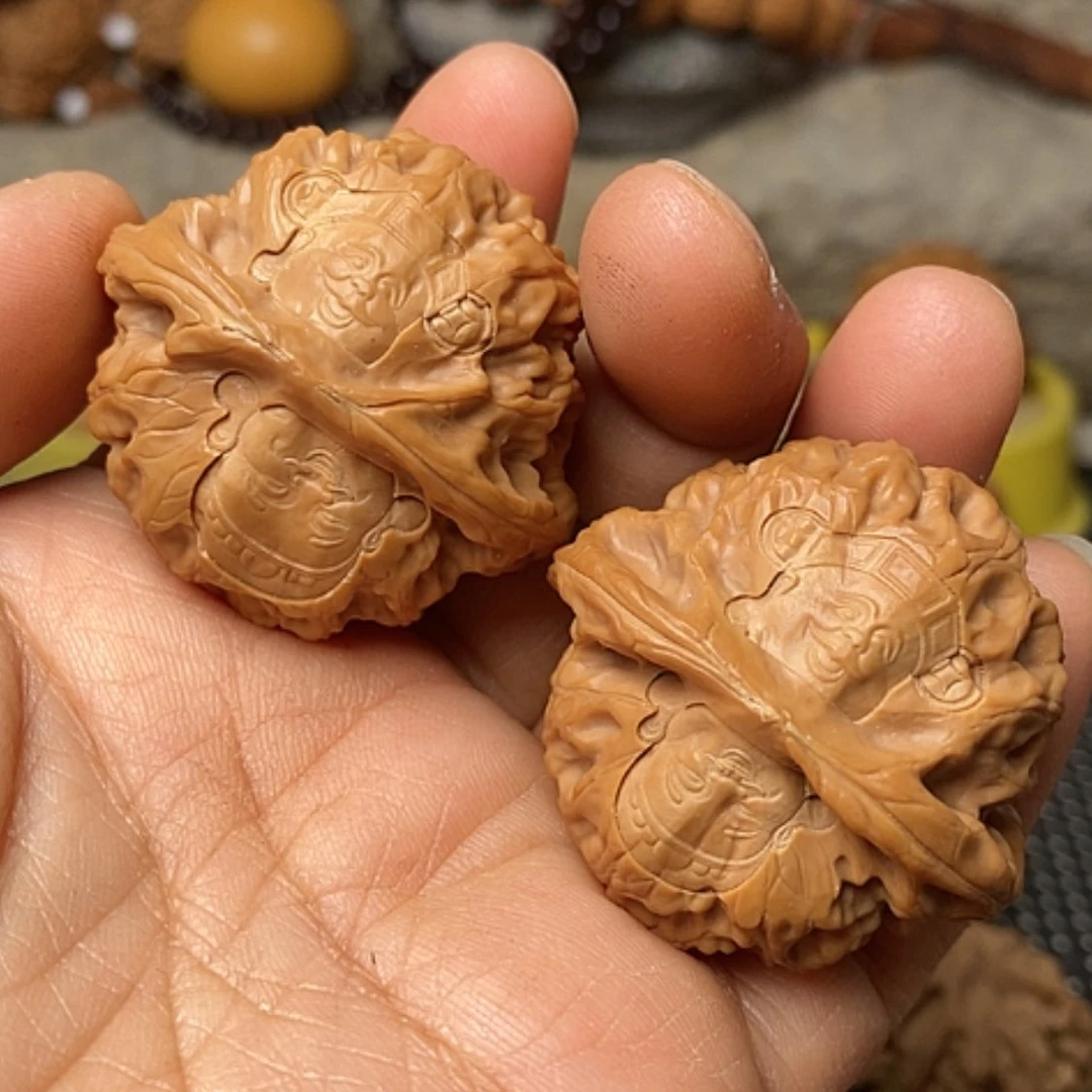 【闪购商品】把件文玩核桃宫灯雕刻