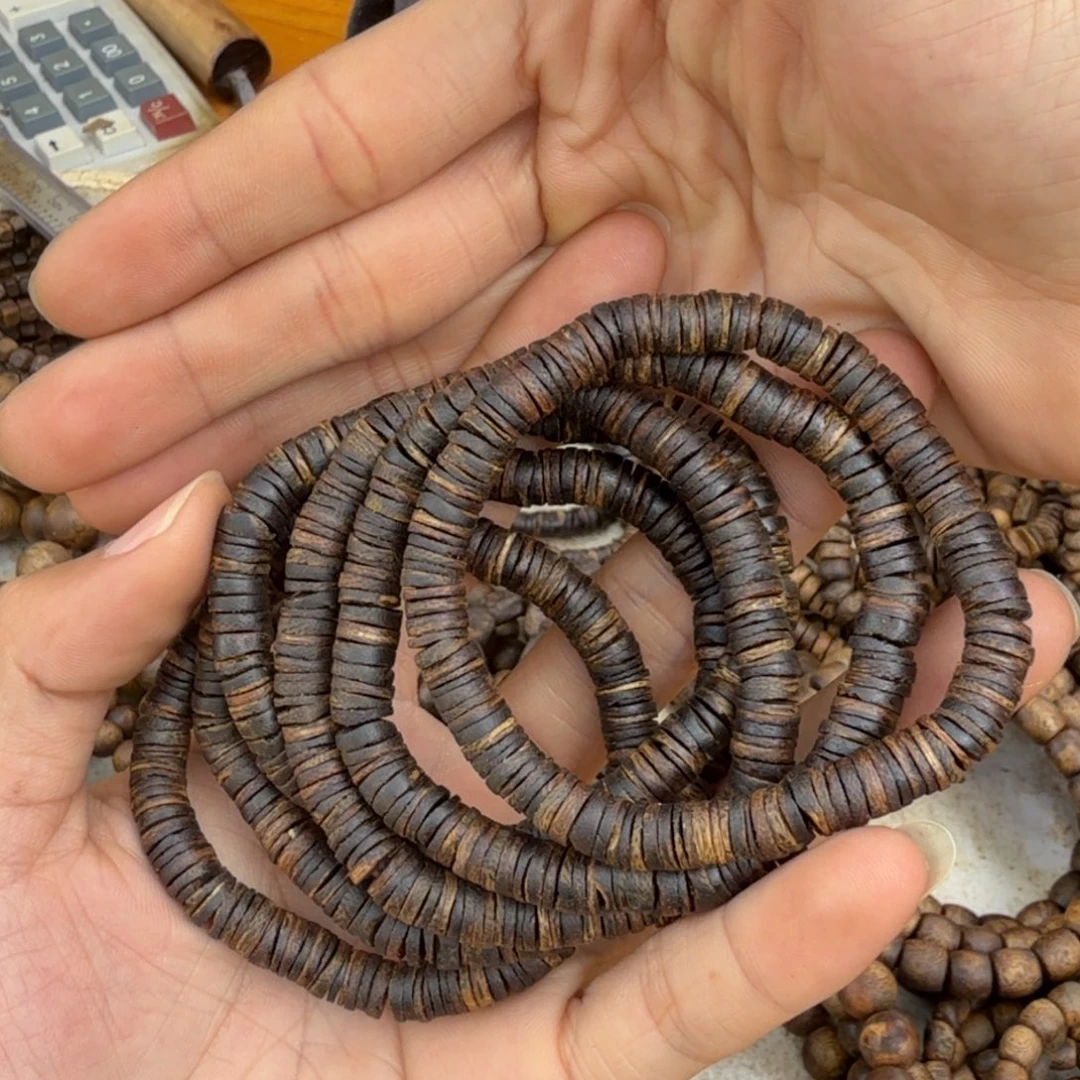 沉香手串单圈沉水片珠7克多样性发一
