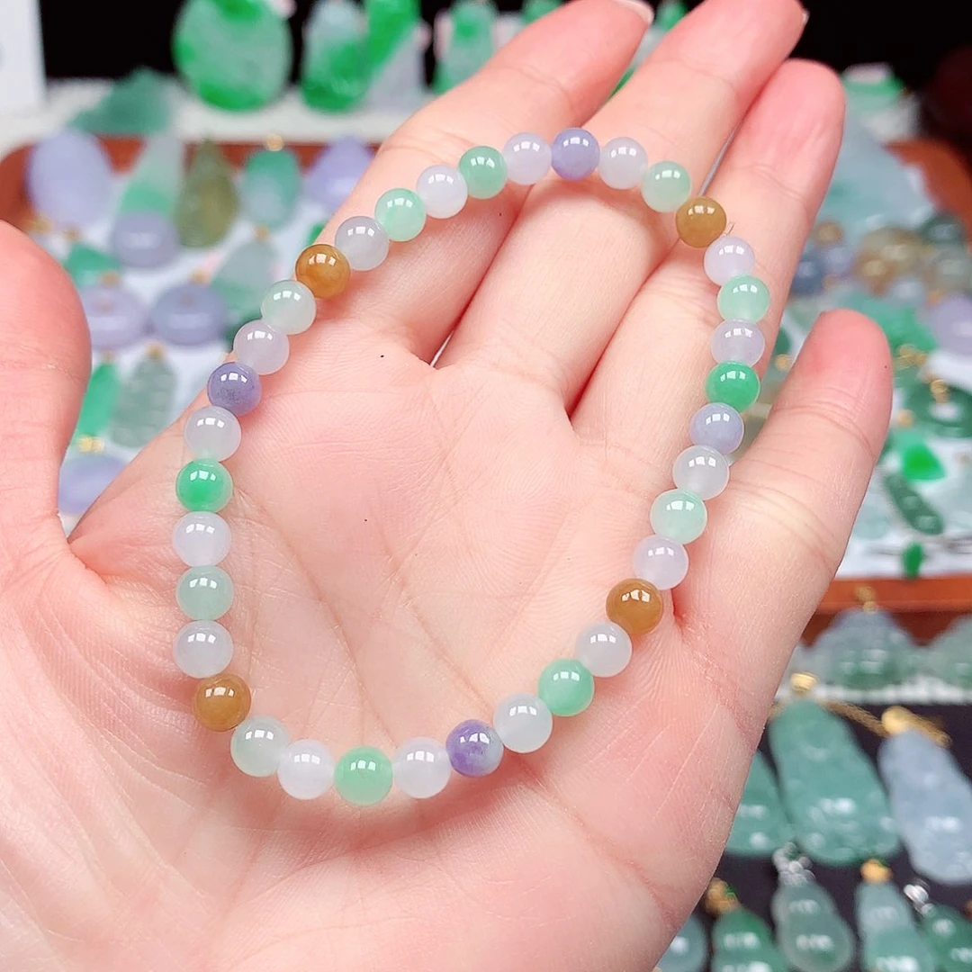 翡翠颈饰未镶嵌天然翡翠A货