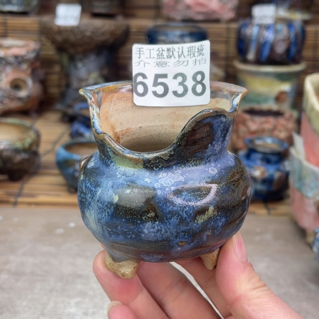 手工花盆默认瑕疵完美者勿拍