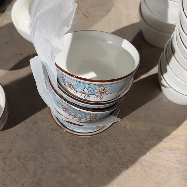 瓷4.5 英寸 兰花小碗  6 个装