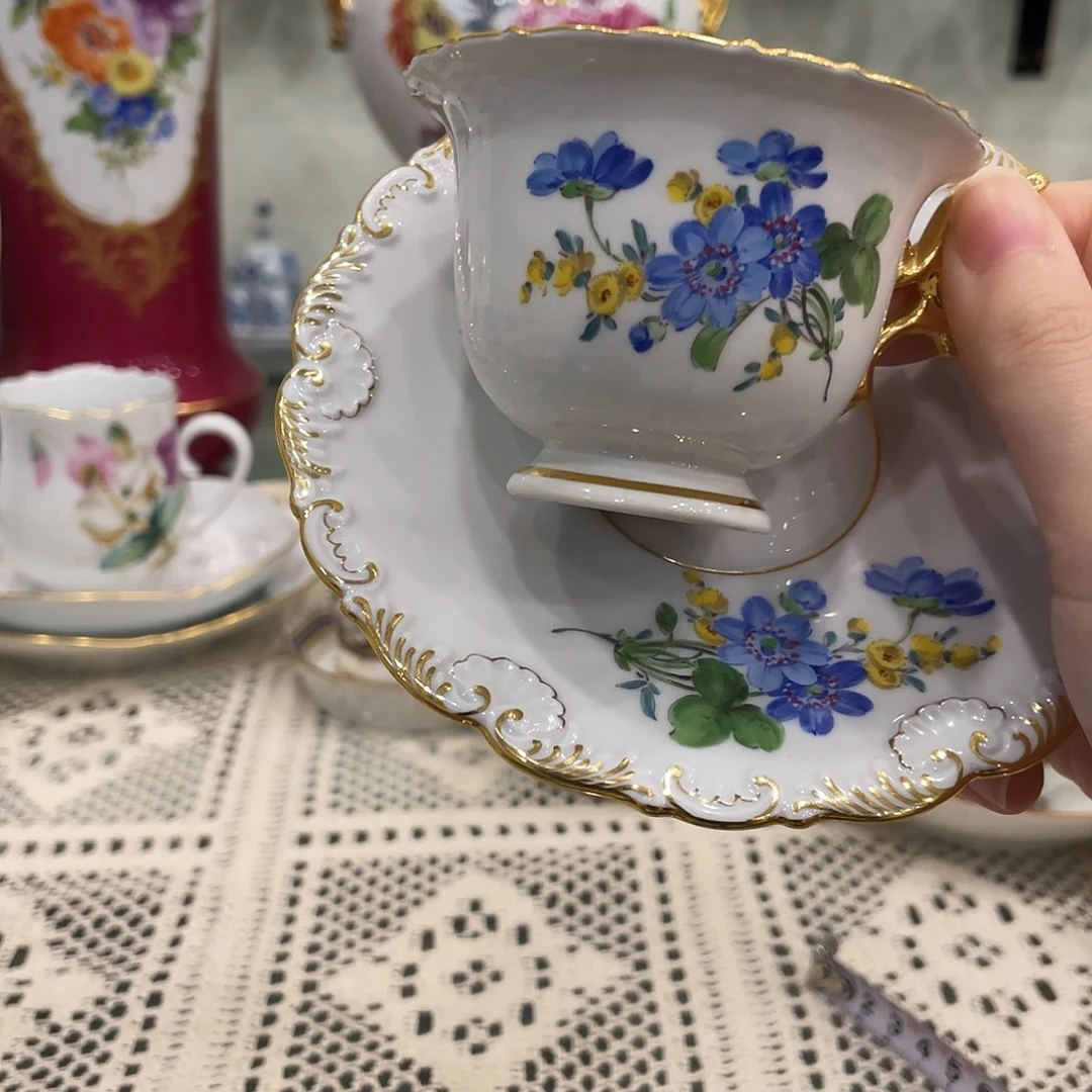 摆件洛可可风格摩卡杯