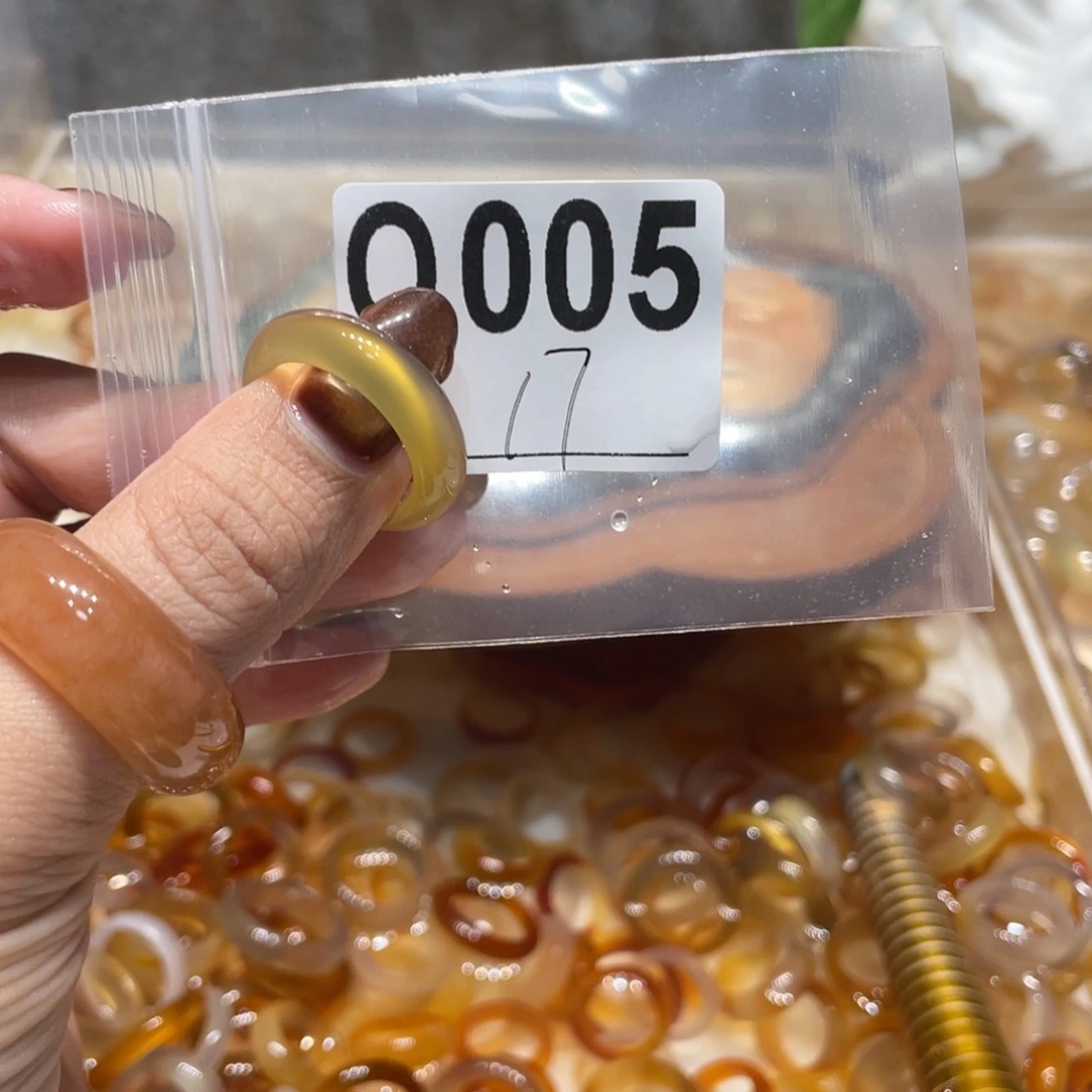 玛瑙/玉髓未镶嵌戒指005