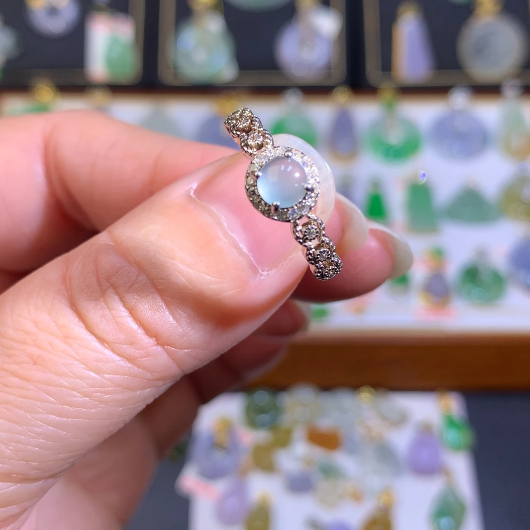 翡翠银S925镶嵌颈饰