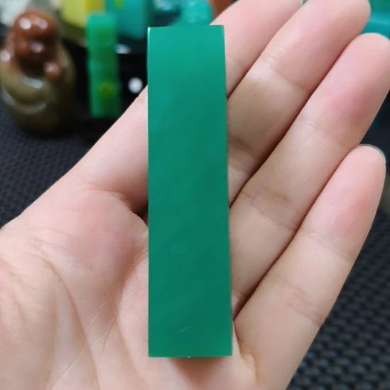 寿山石印石雅安绿素章