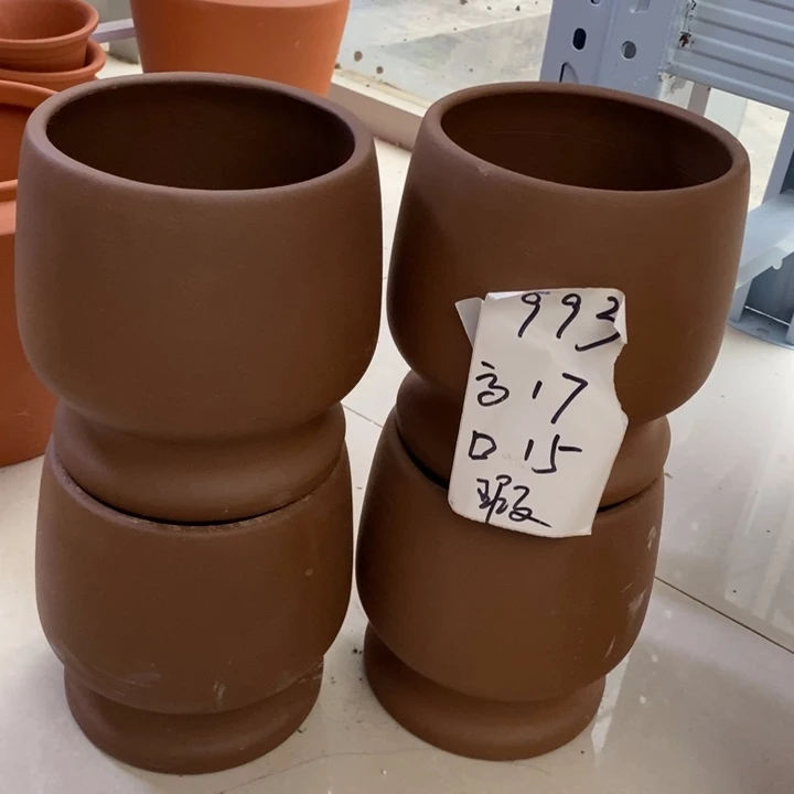 粗陶红陶绿植花盆993