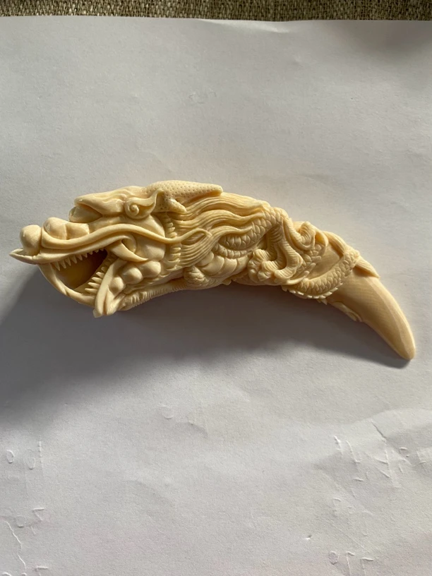猛犸象牙盘龙牙尖176