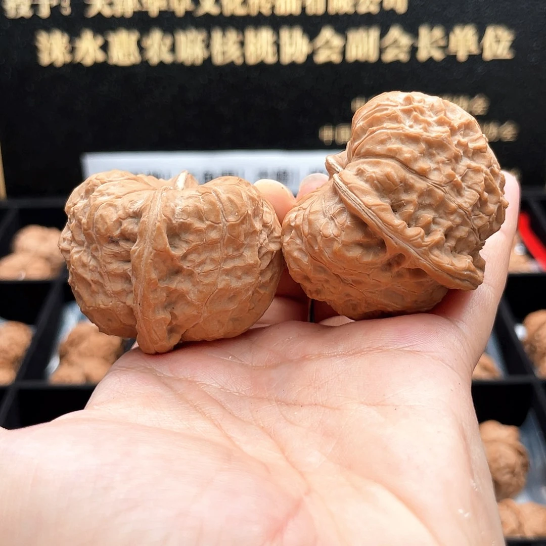 把件文玩核桃44毕业级深凹拱桥➕三角肩南瓜墩4439