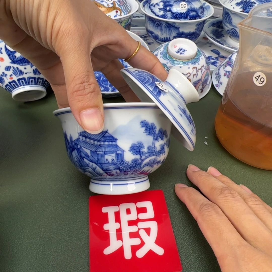 景德镇纯手工纯手绘茶具木木78