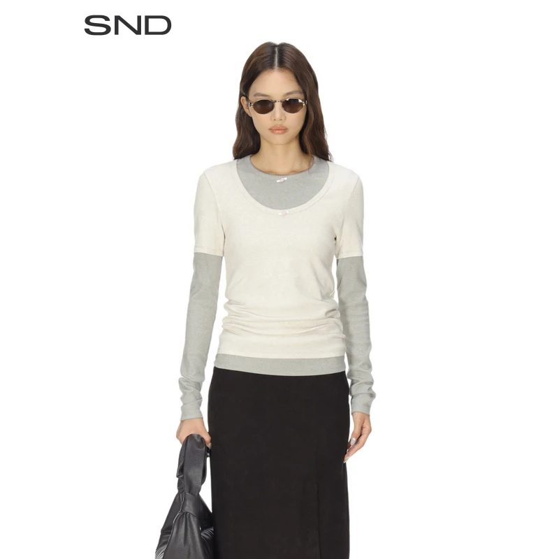 【UN MUTE 设计师品牌】SND AW25 绣花饰边罗纹套装