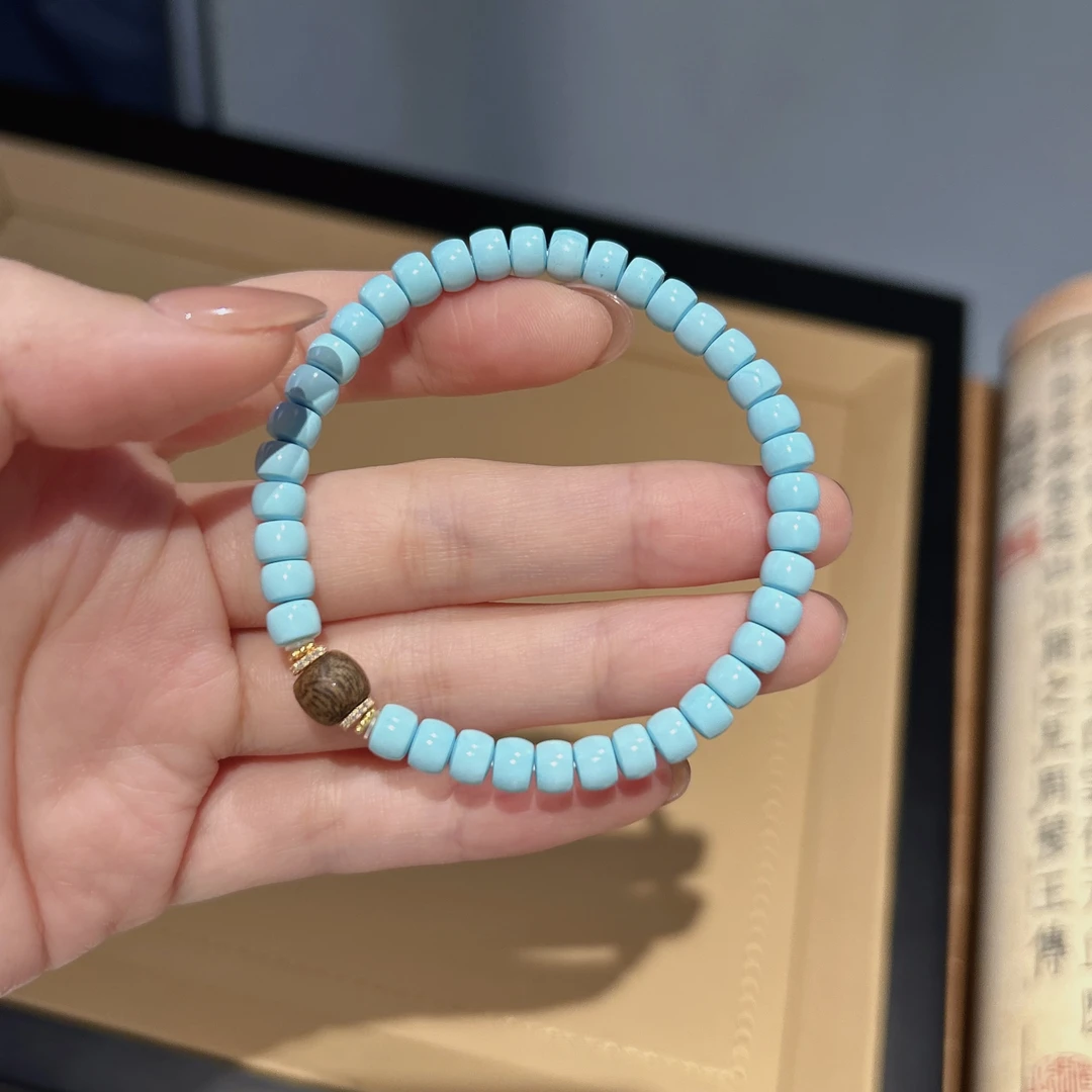 【云盖寺】18K金绿松石手串 244328-17