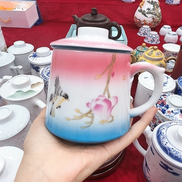 杯子景德镇陶瓷办公杯