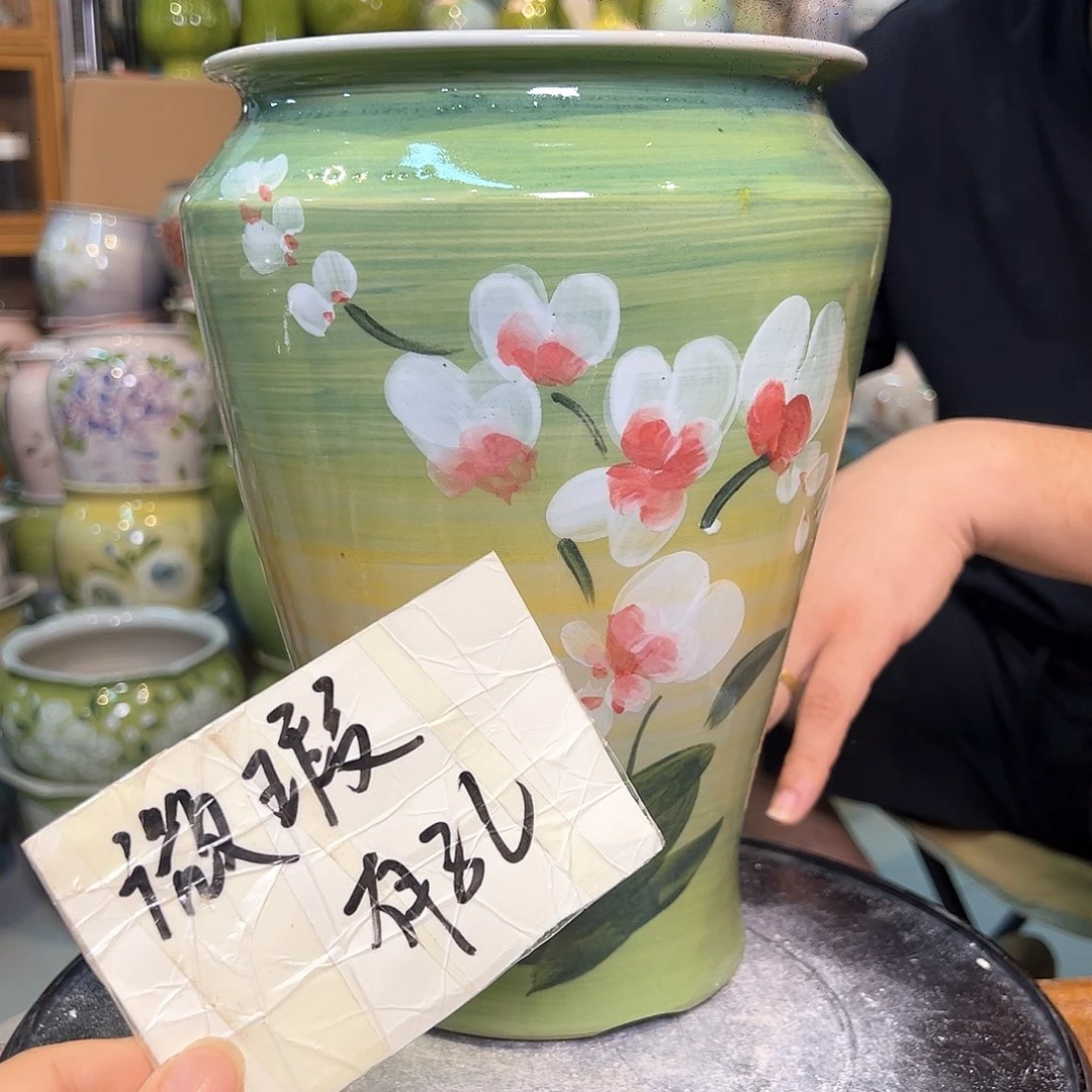景德镇陶瓷花盆微瑕0798