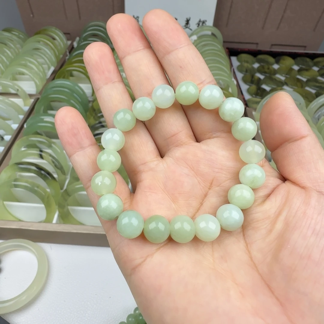 蛇纹石玉未镶嵌手链