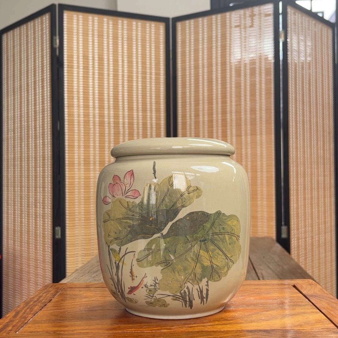 白泥水亮光存茶罐醒茶罐微瑕