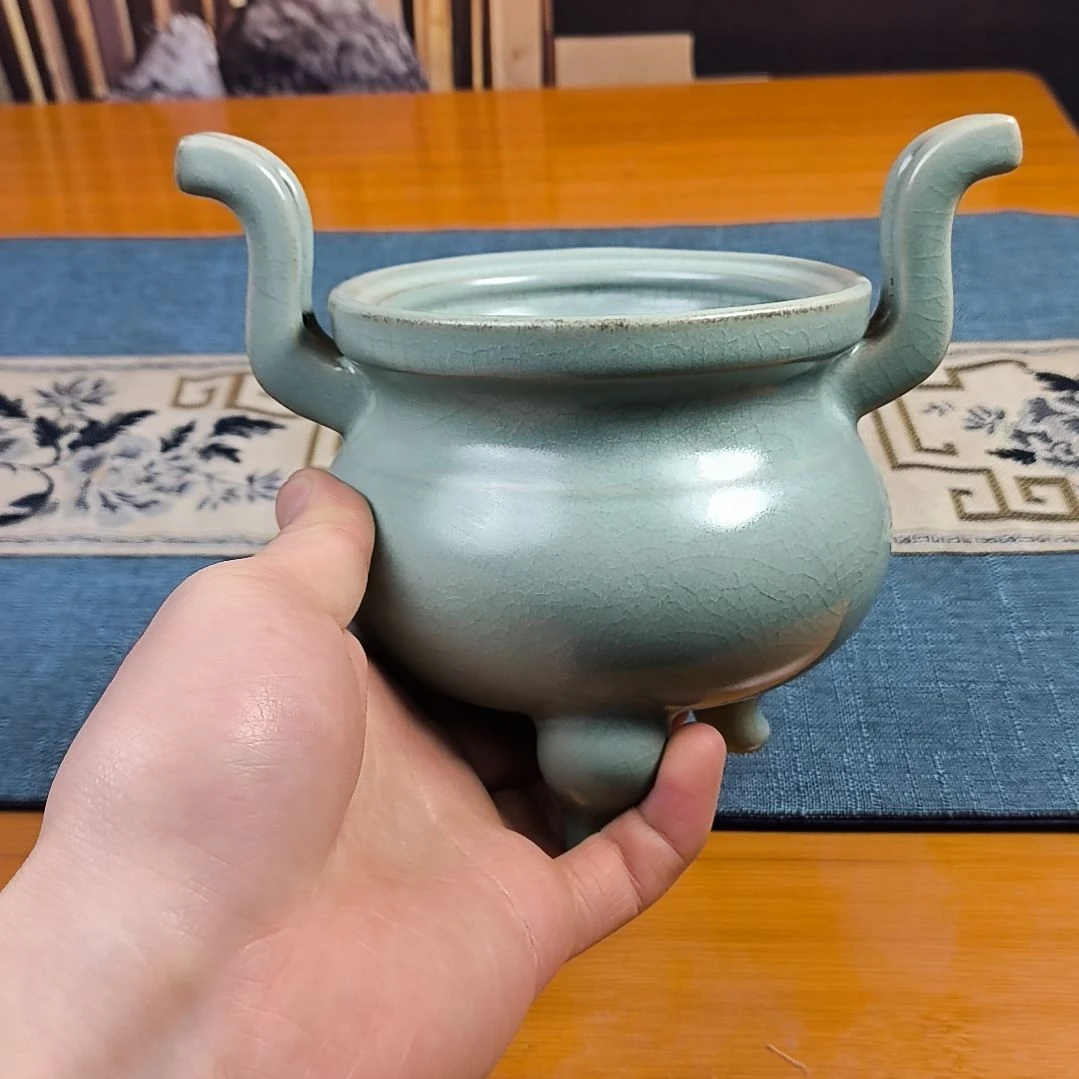 真***爱清凉寺汝瓷仿古釉香炉特惠