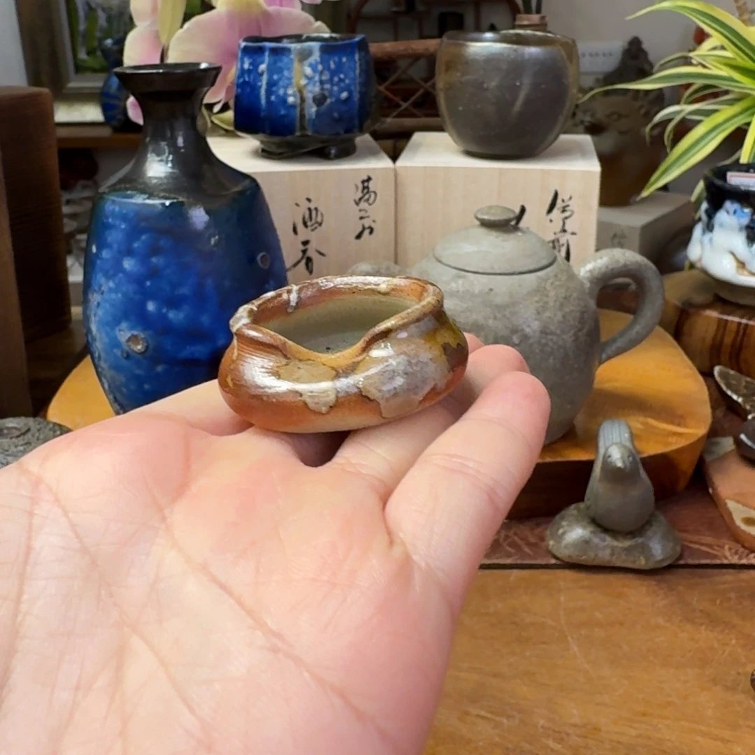 海***星陶吉窑口备前烧香器福利一口价