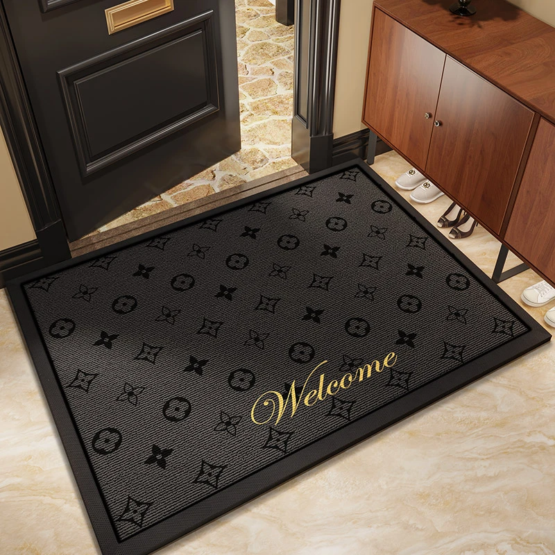 入户门地垫高级感进门家用弹力脚垫耐脏免洗室外防滑门垫门外地毯