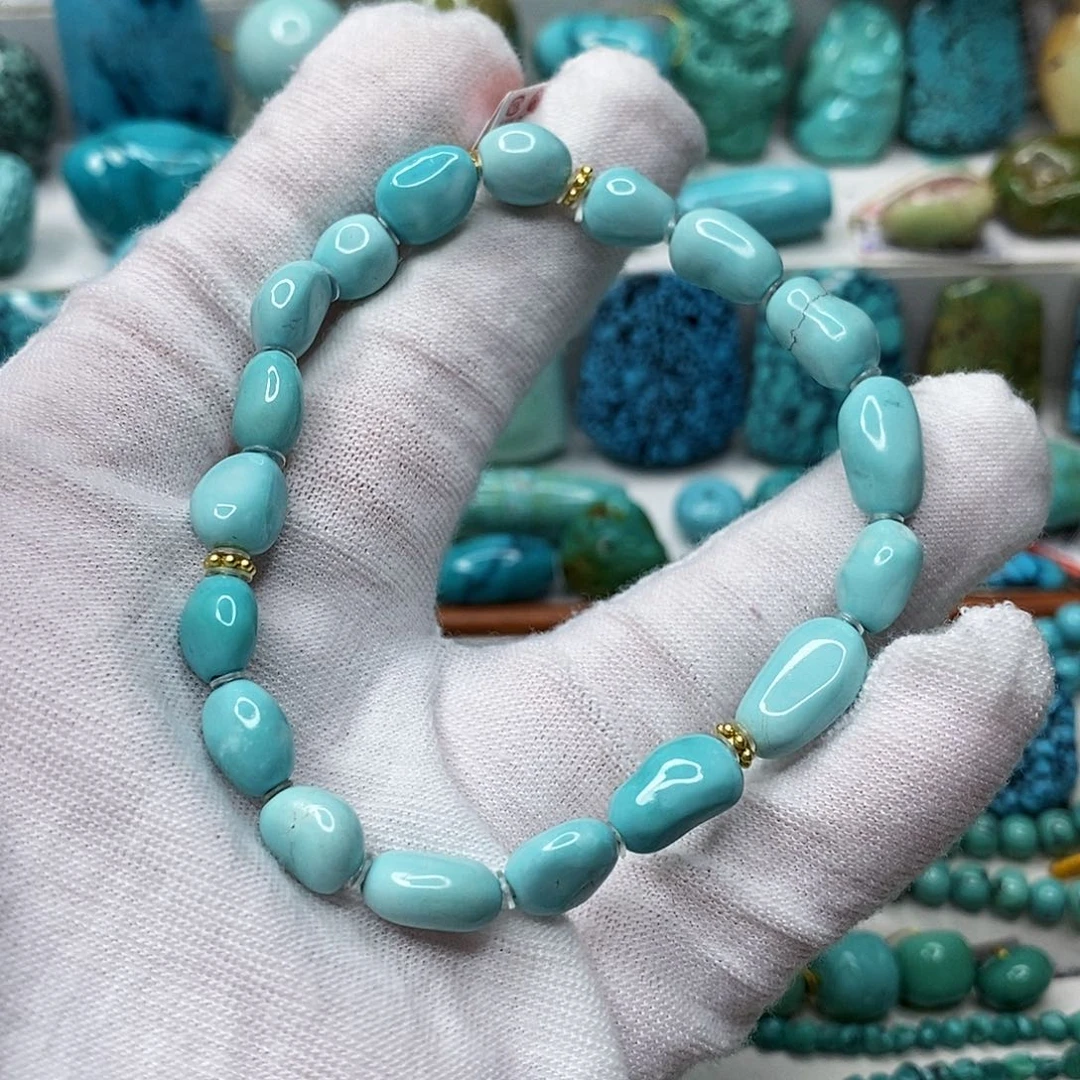 绿松石未镶嵌天然原矿 带武汉地大证书