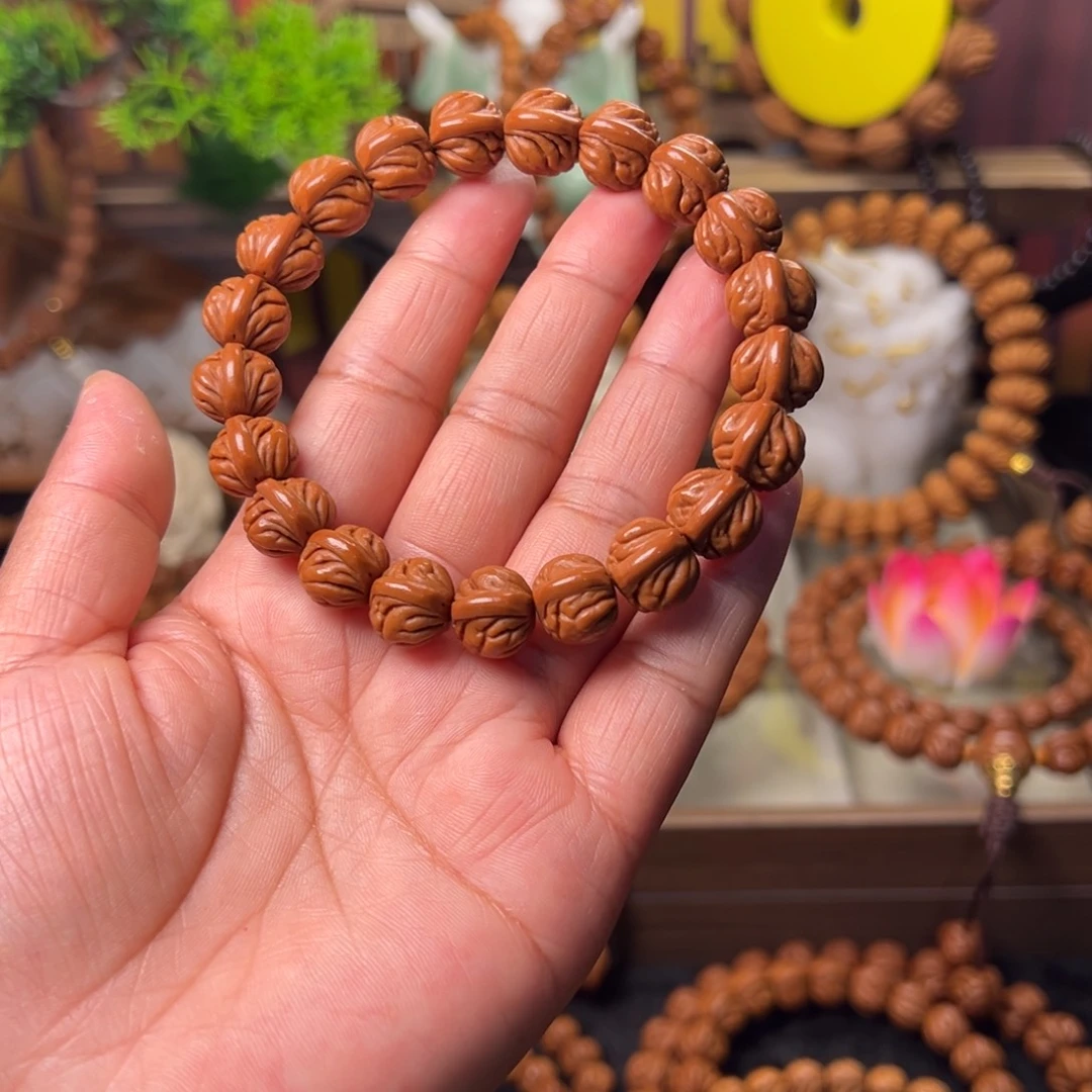 惜***取桃核手串双脊龙手串12➕