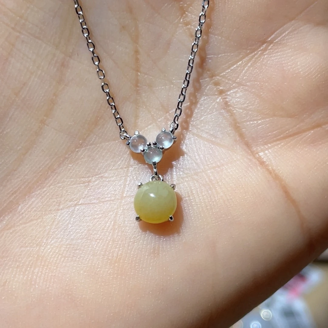 套链银S925镶嵌翡翠