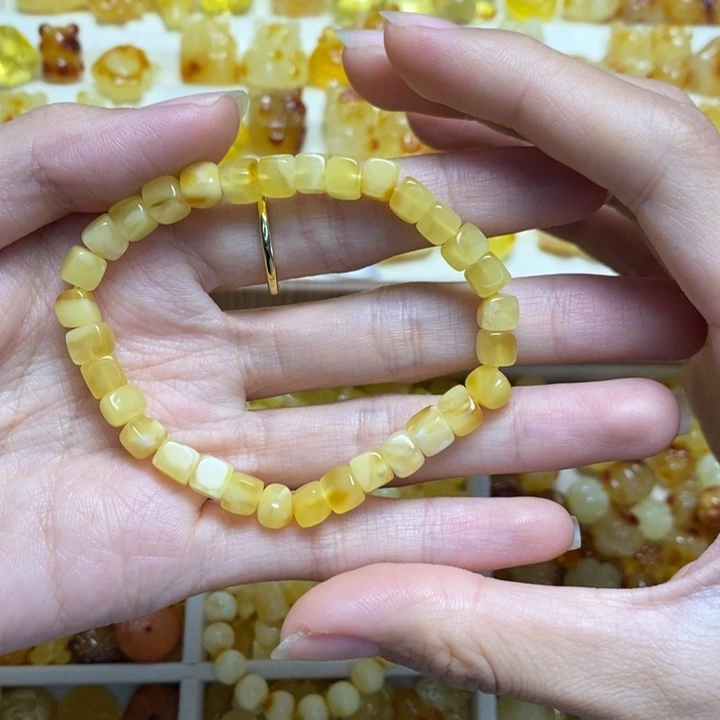 琥珀未镶嵌裸石方糖