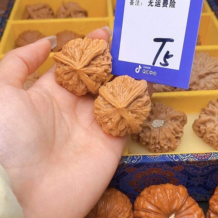 迷***）文玩核桃把件文玩核桃三棱5