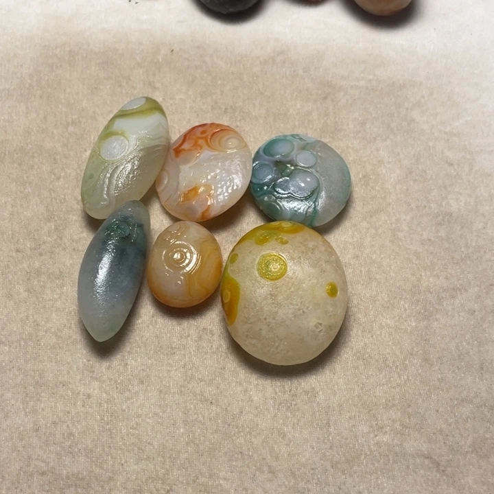 合金颈饰玛瑙/玉髓海*蓝