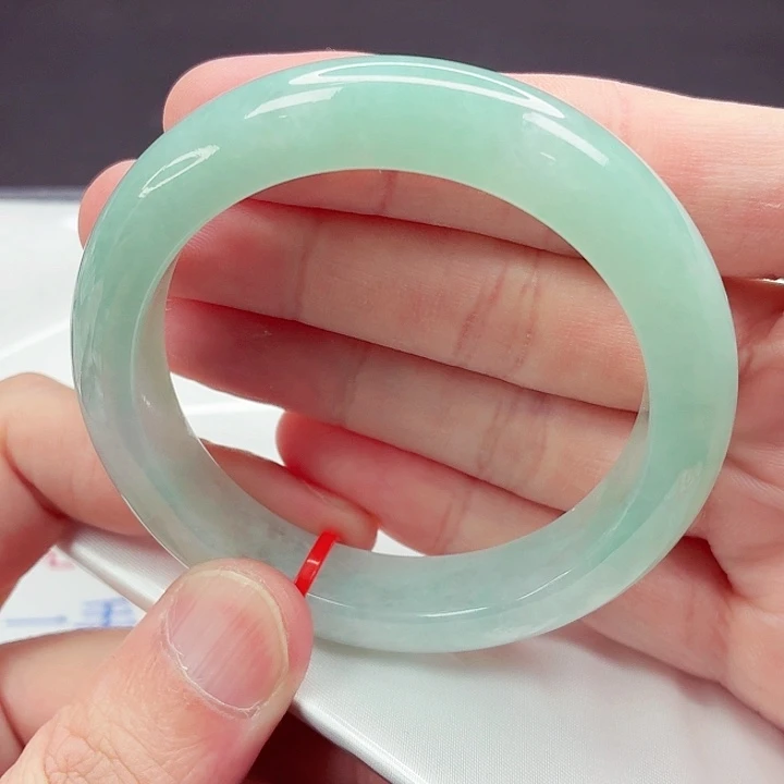 特***喵翡翠未镶嵌手镯54.8圈