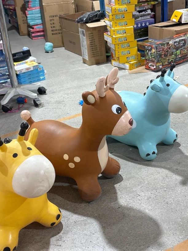 跳跳马充气科学玩具