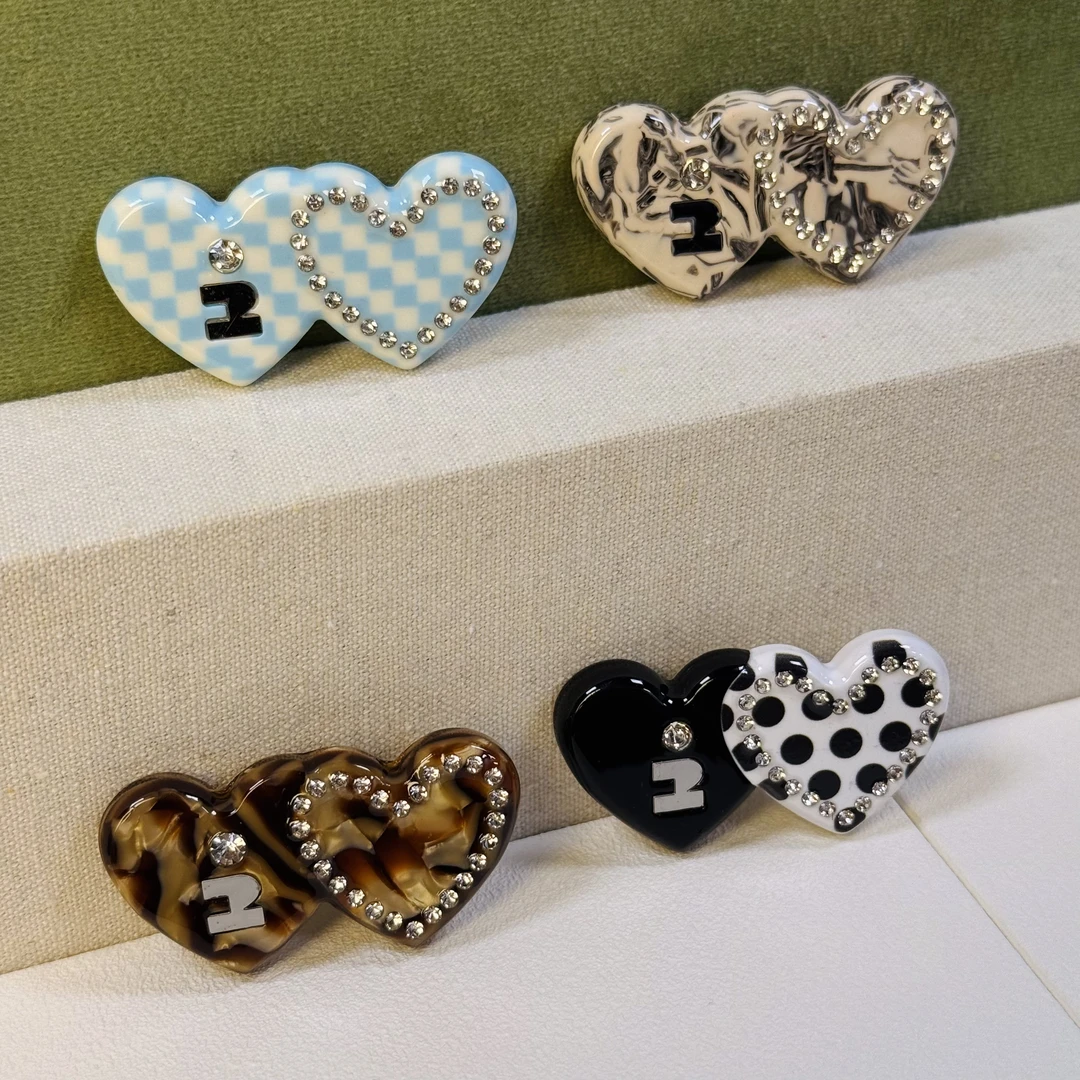 【Ta*i】砰砰爱心系列醋酸鸭嘴夹#133