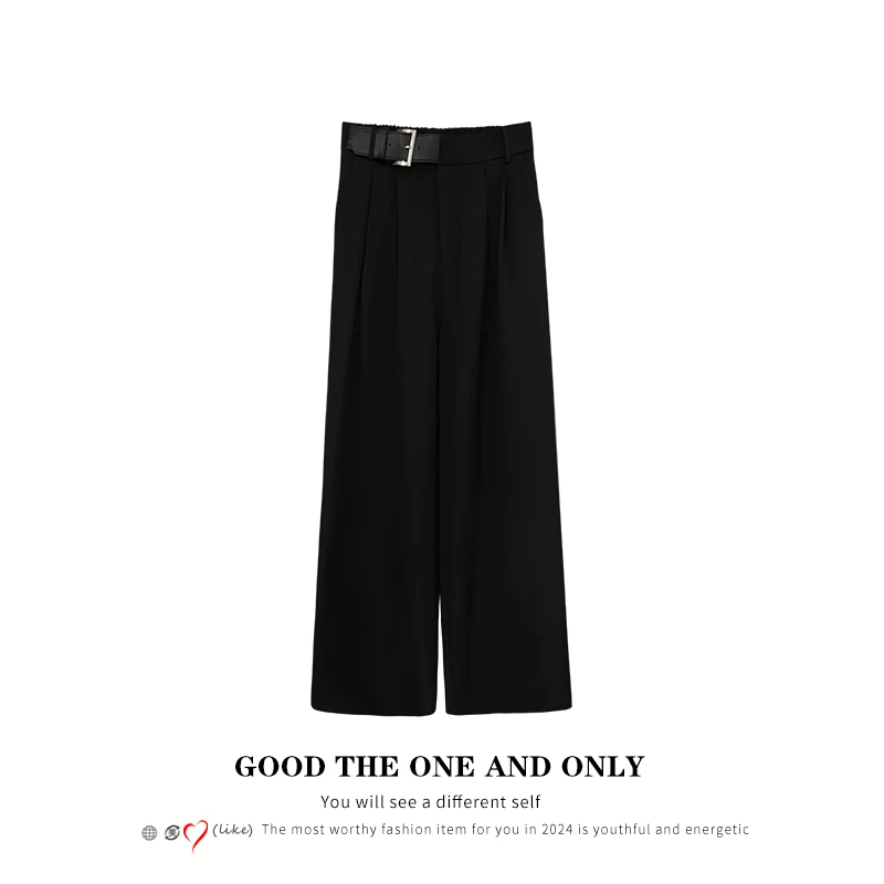 【摩登主义】时尚高级设计感显瘦阔腿长裤301084