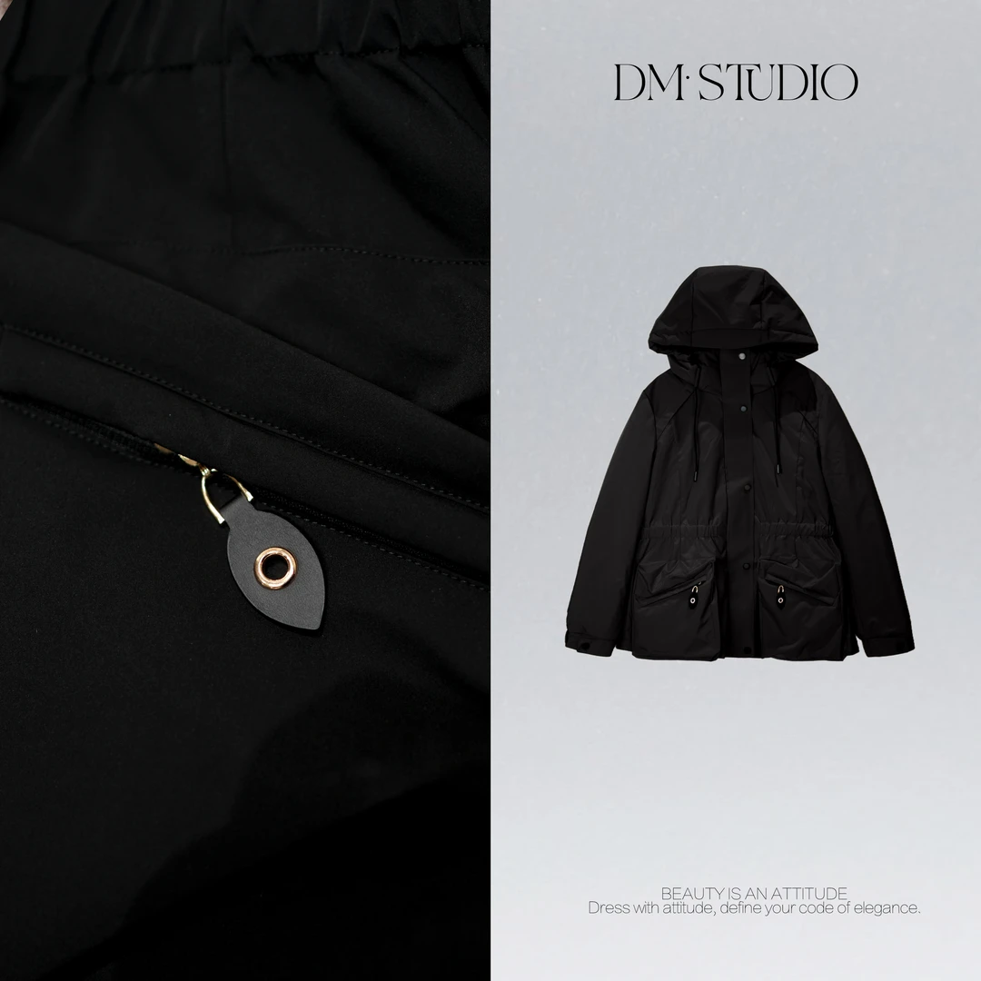 DEDM•STUDIO/冬季保暖户外小众轻奢90白鹅绒外套2510WT/P86707