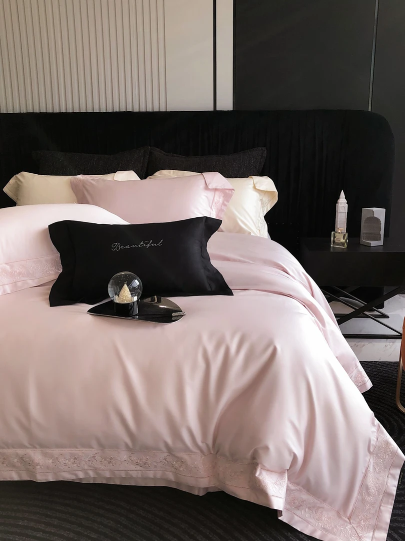 【沐梵家居】高货！全棉长绒棉宽边刺绣工艺款轻奢四件套—帝普露