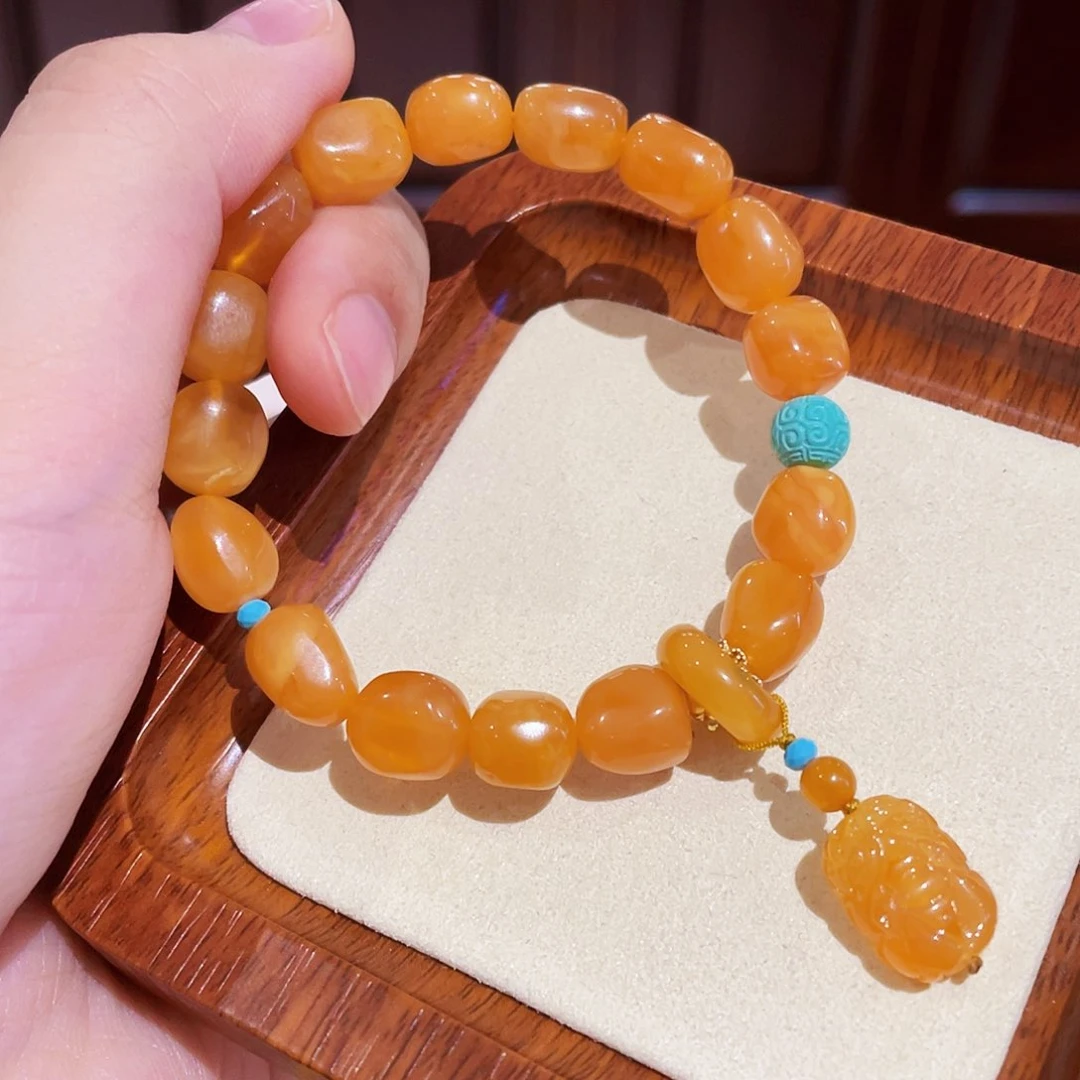 蜜蜡手链未镶嵌手串